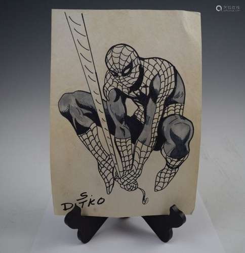 Steve Ditko, Marker Drawing (Spiderman)