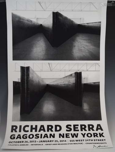 Richard Serra, Signed Posters (Lot of 2)