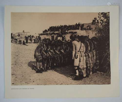 Edward Curtis, Sepia (Antelopes And Snakes at Oraibi)