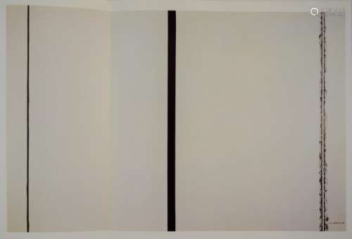 Barnett Newman, Shining (Offset Lithograph in Colors)