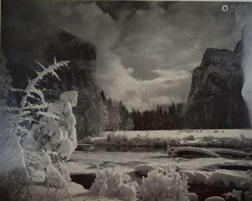 Ansel Adams, Silver Gelatin (Gates of Valley, Winter)