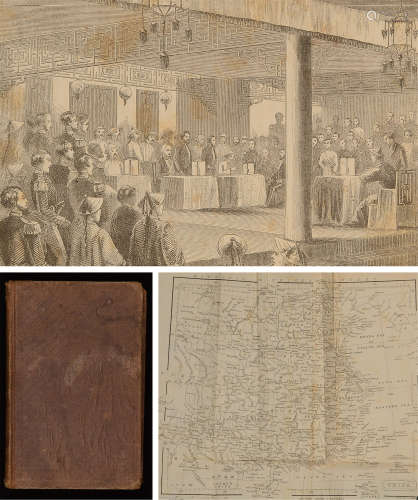 清 咸丰十一年（1861）倪维思着纽约原版初印《中国和汉人》硬皮精装插图本一册。
