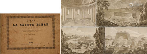 1836年法国巴黎出版《圣经故事版画集》横开硬皮精装本一册（美国J.P.摩根图书馆旧藏）。