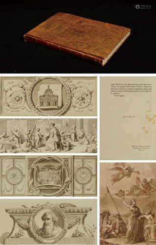1791年意大利佛罗伦萨出版《意大利文艺复兴时期托斯卡纳绘画史》硬皮精装本一册（美国J.P.摩根图书馆旧藏）