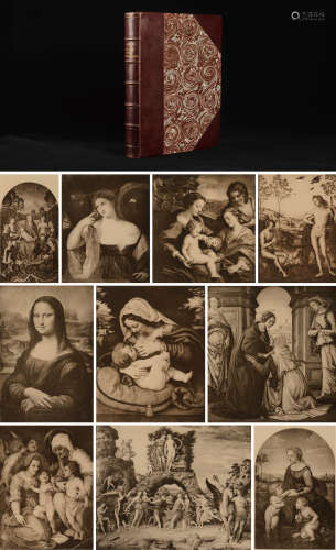 1894年法国Librairie De Firmin-Didot Et Cie出版《法国卢浮宫藏欧洲国宝级名画大幅版画全集》摩洛哥小牛皮精装本一册（美国J.P.摩根图书馆旧藏）。