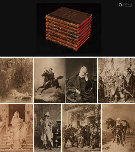 清 光绪二十年（1894）纽约Selmar Hess出版《世界历史名人肖像版画集》一套8册全。