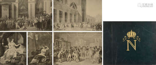 19世纪巴黎Librairie HACHETTE & CO.出版《拿破仑大帝巨幅版画集》硬皮精装本一册