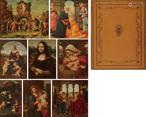 1939年莱比锡VERLAG VON SEEMANN & CO.出版《巴黎卢浮宫藏欧洲宫廷名画彩色版画集》硬皮精装本一册全