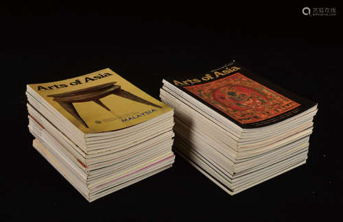 1979-1989年出版中国艺术品重要文献《Arts of Asia》英文版画册一批约41册