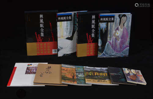 1992-2010年出版《林风眠作品集》精装本画册一组8册