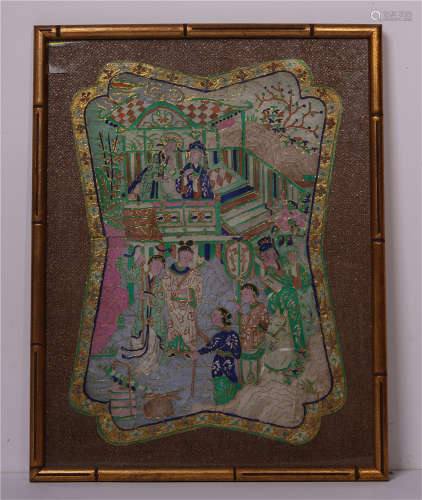 A Chinese Embroidery of Figure