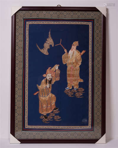 A Chinese Embroidery of Painting