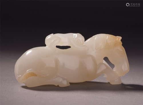 A Chinese Jade Carved Brush Rest