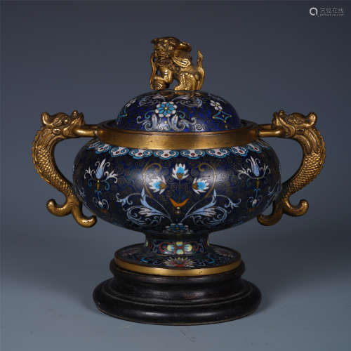 A Chinese Cloisonne Enamelled 