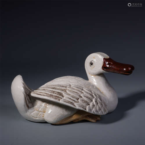 A Chinese Porcelain Duck