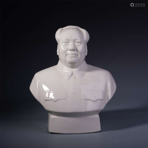 A Chinese Dehua Porcelain Figure of Chairman Mao