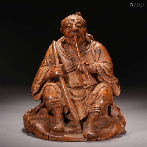 A Chinese Bamboo Carved Figure
