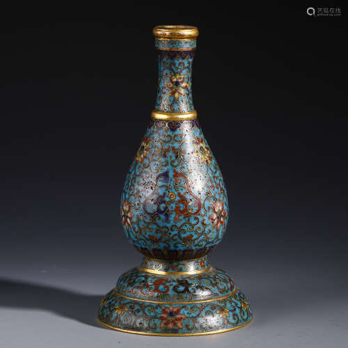 A Chinese Cloisonne Enamelled Vase