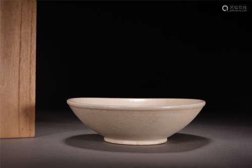 A Chinese White Glazed Porcelain Bowl with Ying Character Marking