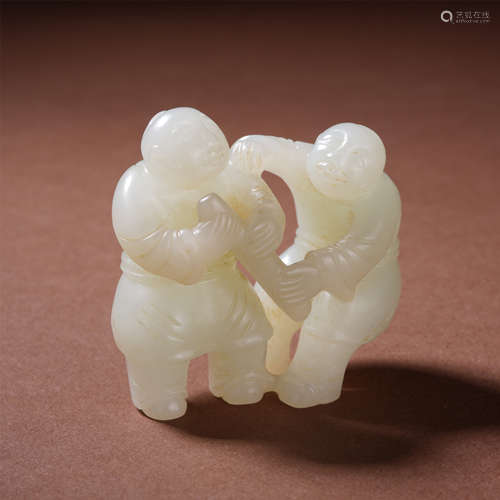 A Chinese Jade Carved Figure