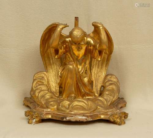Gold Colored Atlas Angel