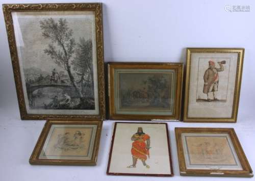 Group of Six Artworks