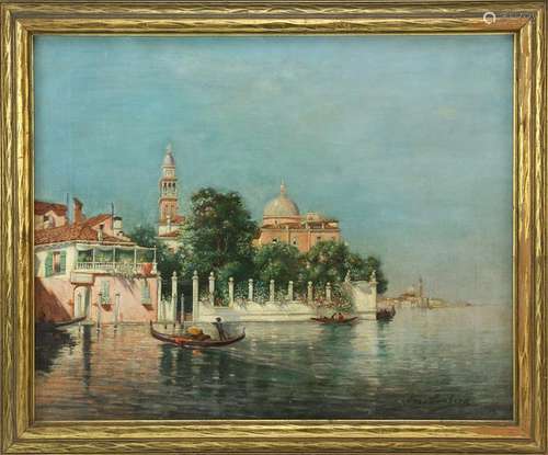 Jos Lombard, Venice View, Oil on Canvas