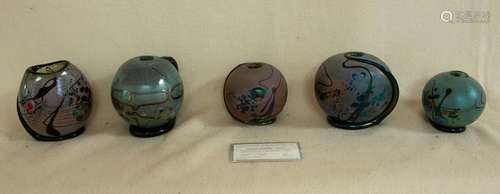 (5) Pieces Robert Pierini Art Glass