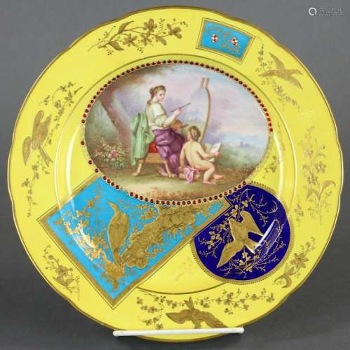 19th Century Sevres Porcelain Cabinet Plate