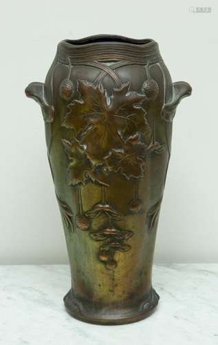 Gustave de Bruyn et Fils Art Nouveau Vase