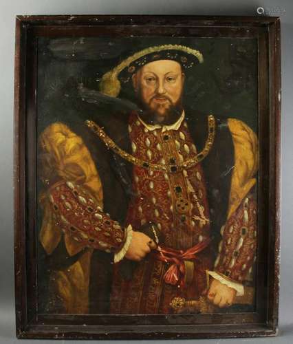 King Henry VIII, Oil on Panel