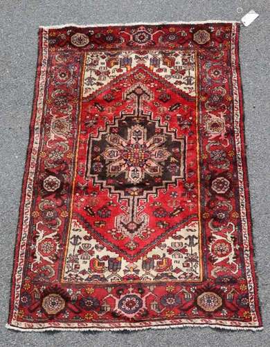 Antique Persian Center Medallion Rug