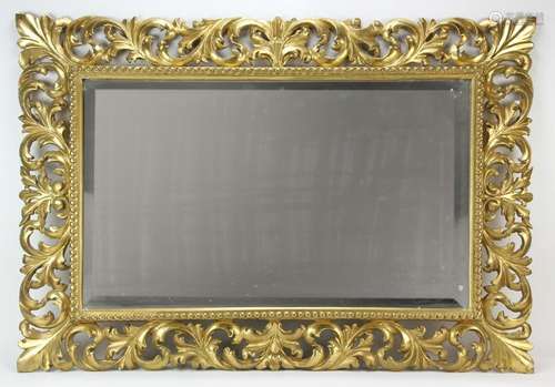 19thC Italian Rococo Giltwood Mirror