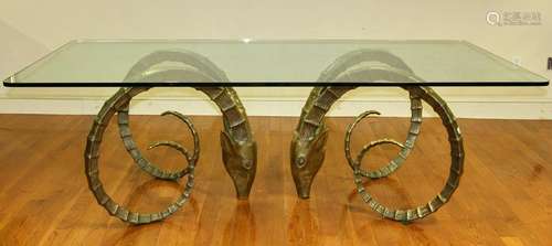 Bronze Ibex Dining Table by Alain Chervet