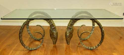 Bronze Ibex Dining Table by Alain Chervet