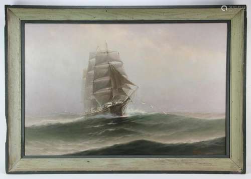 Valenkamph, Sailing Ship, Oil on Canvas