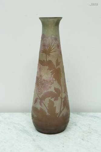 Large Vase Signed Galle