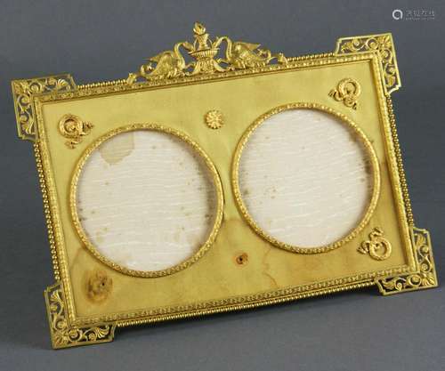 19thC French Empire Gilt Bronze Picture Frame