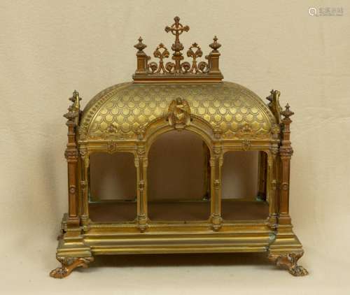 19thC French Bronze Reliquary