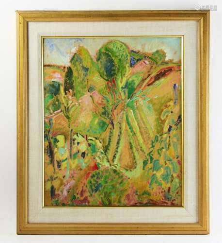 Alfred Maurer, Landscape, Gouache on Board