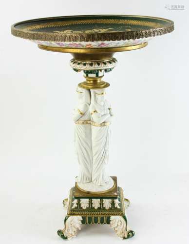 19thC French Sevres Center Table