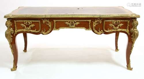 Louis XV Style Bureau Plat Writing Desk