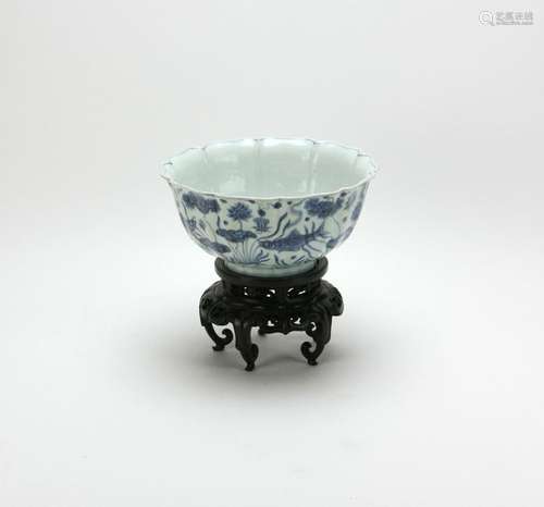 Chinese Blue and White Porcelain Bowl