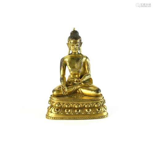 Large Chinese Bronze Buddha