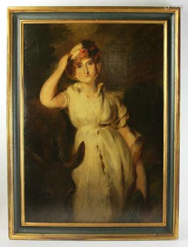 George Henry Marlow, Portrait of Lady, Oil on Canvas