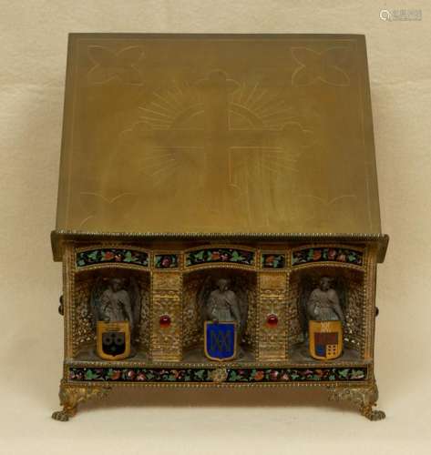 French Empire Brass Book Stand