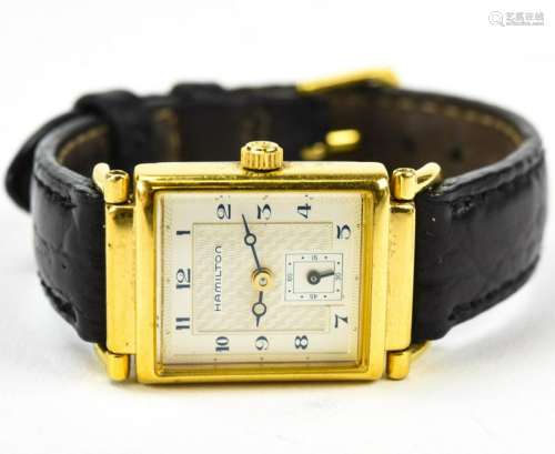 Vintage Hamilton Gold Tone Wrist Watch