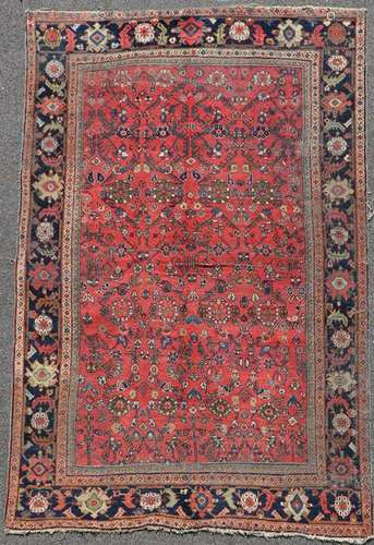 Antique Persian Mahal Rug