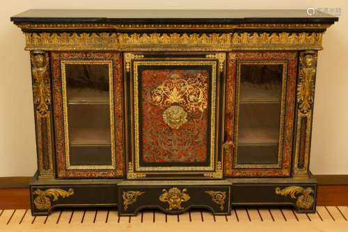 Boulle Marquetry Bibliotheque Basse