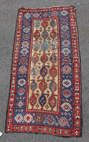 Antique Caucasian Kuba Rug